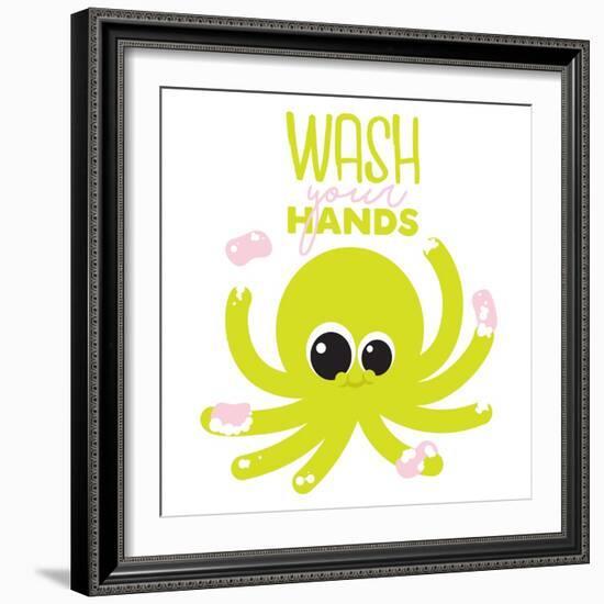 Wash Your Hands-Jace Grey-Framed Art Print