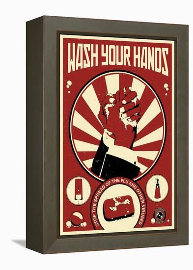 Wash Your Hands-Steve Thomas-Framed Premier Image Canvas
