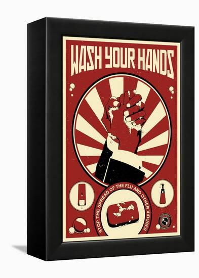 Wash Your Hands-Steve Thomas-Framed Premier Image Canvas