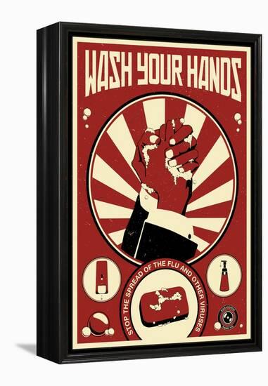 Wash Your Hands-Steve Thomas-Framed Premier Image Canvas