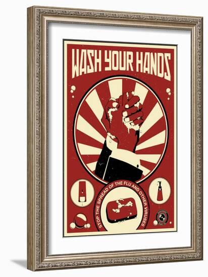 Wash Your Hands-Steve Thomas-Framed Giclee Print