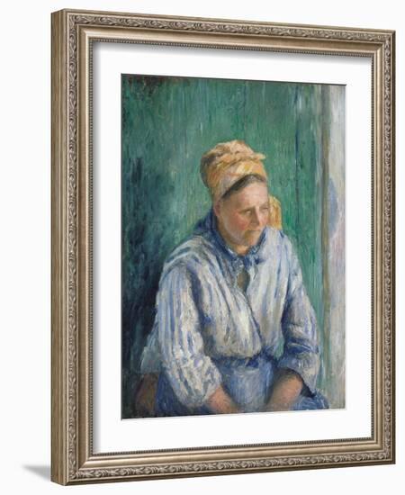 Washerwoman, Study, 1880-Camille Pissarro-Framed Giclee Print