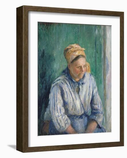 Washerwoman, Study, 1880-Camille Pissarro-Framed Giclee Print