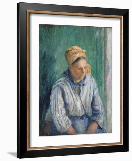 Washerwoman, Study, 1880-Camille Pissarro-Framed Giclee Print