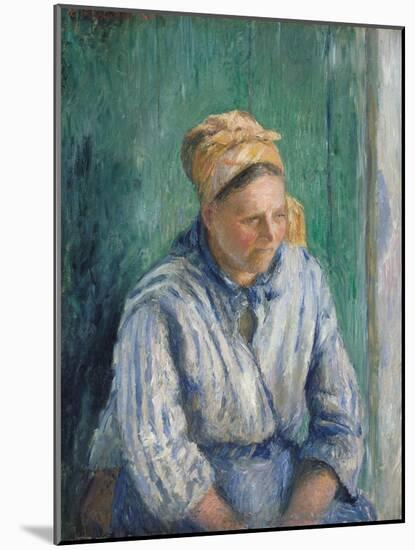 Washerwoman, Study, 1880-Camille Pissarro-Mounted Giclee Print