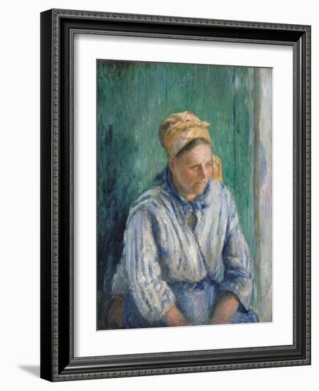 Washerwoman, Study, 1880-Camille Pissarro-Framed Giclee Print