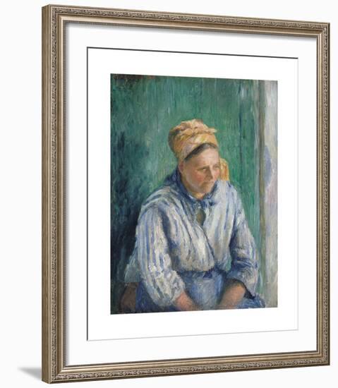 Washerwoman, Study-Camille Pissarro-Framed Premium Giclee Print