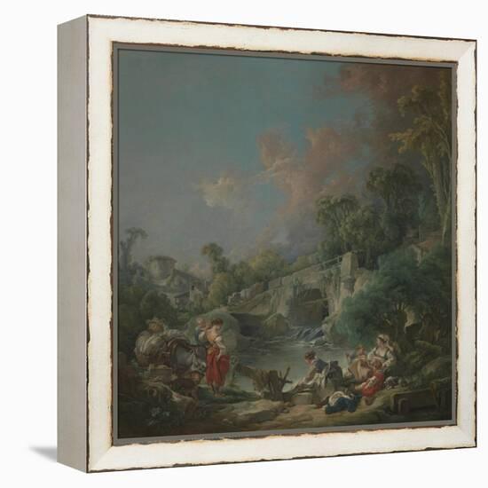 Washerwomen, 1768-Francois Boucher-Framed Premier Image Canvas