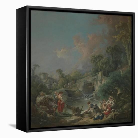 Washerwomen, 1768-Francois Boucher-Framed Premier Image Canvas