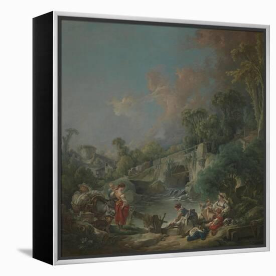 Washerwomen, 1768-Francois Boucher-Framed Premier Image Canvas