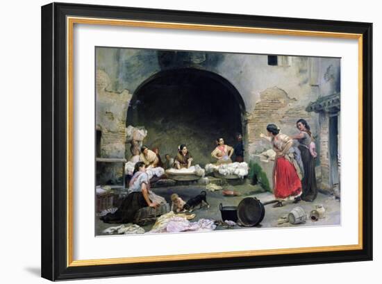 Washerwomen Disputing, 1871-Jose-Jimenes Aranda-Framed Giclee Print