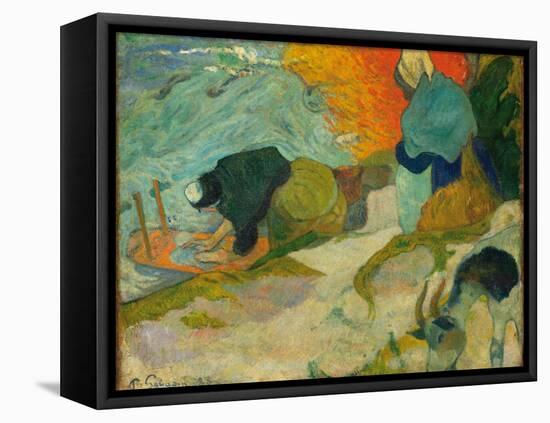 Washerwomen in Arles (Laveuses À Arle), 1888-Paul Gauguin-Framed Premier Image Canvas