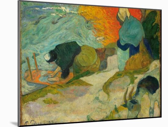 Washerwomen in Arles (Laveuses À Arle), 1888-Paul Gauguin-Mounted Giclee Print