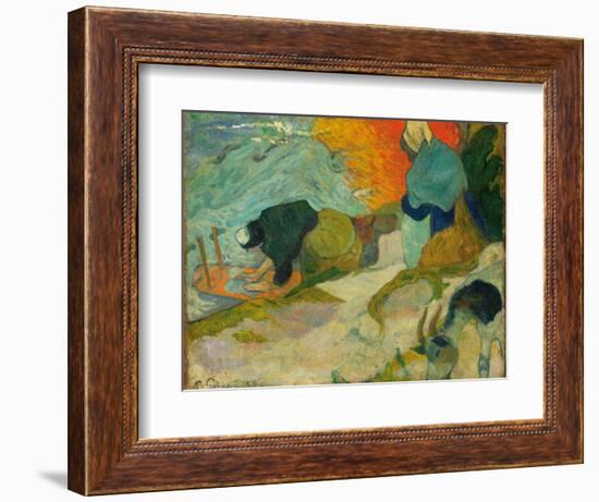 Washerwomen in Arles (Laveuses À Arle), 1888-Paul Gauguin-Framed Giclee Print