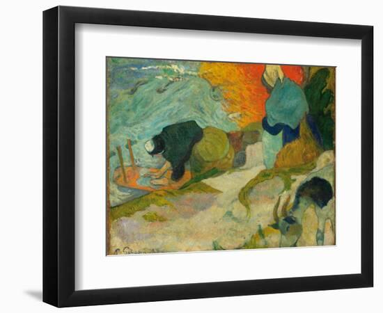 Washerwomen in Arles (Laveuses À Arle), 1888-Paul Gauguin-Framed Giclee Print