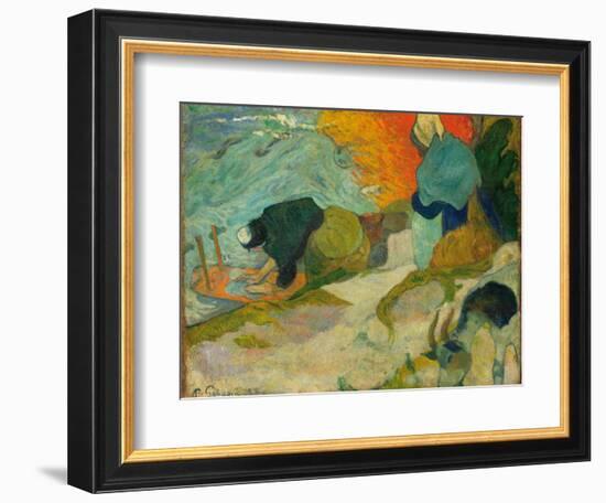 Washerwomen in Arles (Laveuses À Arle), 1888-Paul Gauguin-Framed Giclee Print