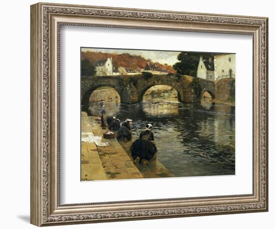 Washerwomen in the Morning at Quimperle, 1902-Fritz Thaulow-Framed Giclee Print