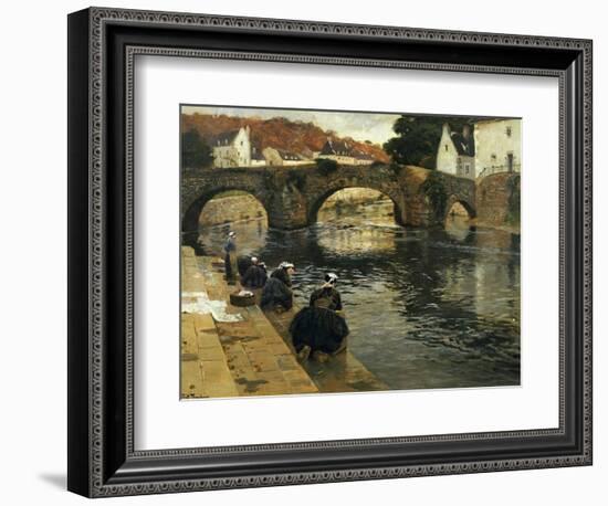 Washerwomen in the Morning at Quimperle, 1902-Fritz Thaulow-Framed Giclee Print