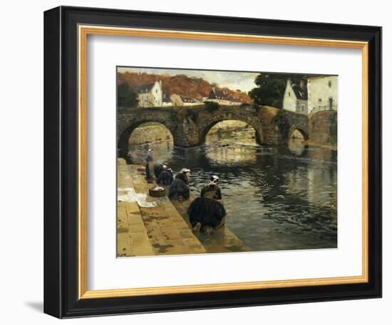 Washerwomen in the Morning at Quimperle, 1902-Fritz Thaulow-Framed Giclee Print