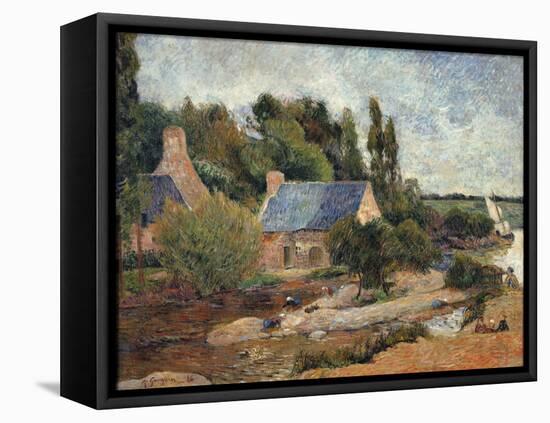 Washerwomen-Paul Gauguin-Framed Premier Image Canvas