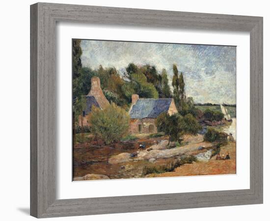 Washerwomen-Paul Gauguin-Framed Giclee Print