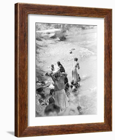 Washing at the River Near Tehuantepec, Mexico, 1929-Tina Modotti-Framed Giclee Print