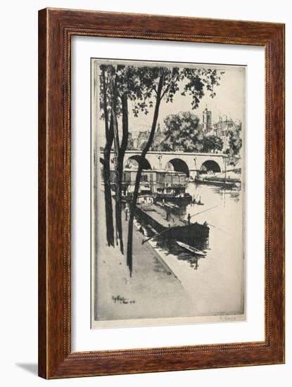 'Washing Boats', 1915-Eugene Bejot-Framed Giclee Print