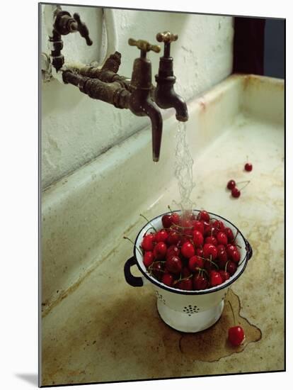 Washing cherries, 1988-Norman Hollands-Mounted Giclee Print