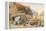 Washing Day at Balmarcara, C.1860 (W/C on Paper)-Myles Birket Foster-Framed Premier Image Canvas