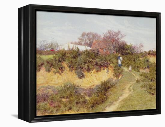 Washing Day at Sandhills, Witley-Helen Allingham-Framed Premier Image Canvas