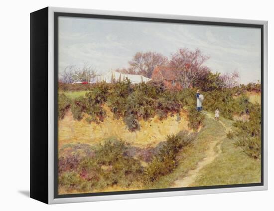 Washing Day at Sandhills, Witley-Helen Allingham-Framed Premier Image Canvas