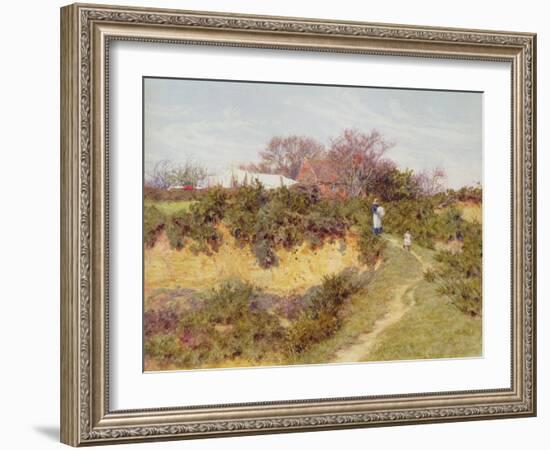 Washing Day at Sandhills, Witley-Helen Allingham-Framed Giclee Print