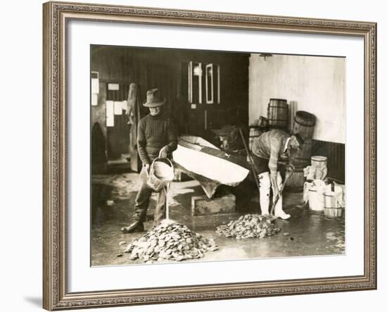 Washing Oysters-null-Framed Photographic Print