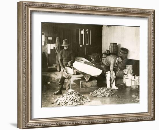 Washing Oysters-null-Framed Photographic Print