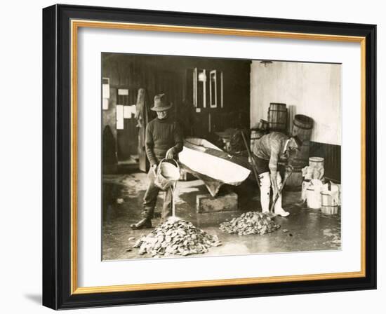 Washing Oysters-null-Framed Photographic Print