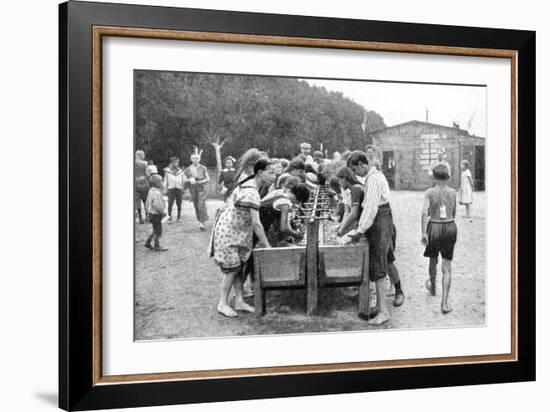 Washing-Up at a Juvenile Summer Holiday Camp, Germany, 1922-Otto Haeckel-Framed Giclee Print