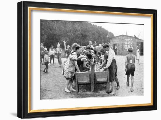 Washing-Up at a Juvenile Summer Holiday Camp, Germany, 1922-Otto Haeckel-Framed Giclee Print