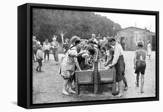Washing-Up at a Juvenile Summer Holiday Camp, Germany, 1922-Otto Haeckel-Framed Premier Image Canvas