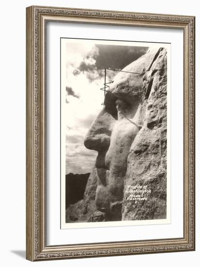 Washingiton's Profile, Mt. Rushmore-null-Framed Art Print