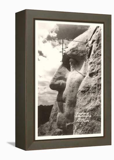 Washingiton's Profile, Mt. Rushmore-null-Framed Stretched Canvas