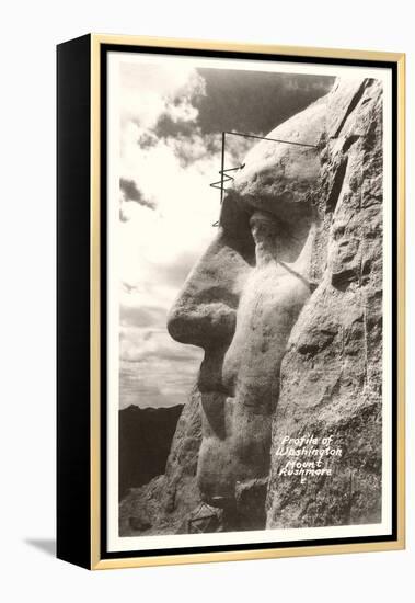 Washingiton's Profile, Mt. Rushmore-null-Framed Stretched Canvas