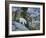 Washington, Adult Mountain Goat Steps Down a Rock Face in the Alpine Lakes Wilderness-Gary Luhm-Framed Photographic Print