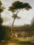 Italian Landscape, 1828-30 (Oil on Canvas)-Washington Allston-Framed Giclee Print