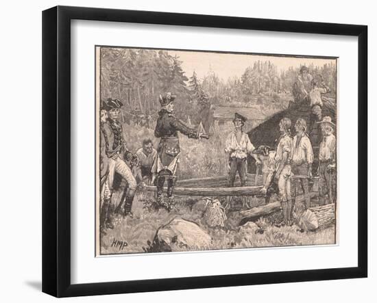 Washington and His Men at the Valley Forge Ad 1777-Henry Marriott Paget-Framed Giclee Print