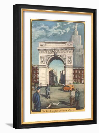 Washington Arch, New York City-null-Framed Art Print