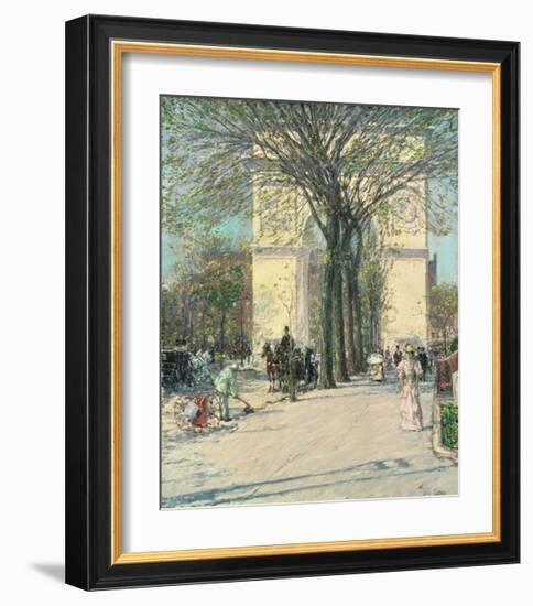 Washington Arch, Spring, 1890-Childe Hassam-Framed Giclee Print