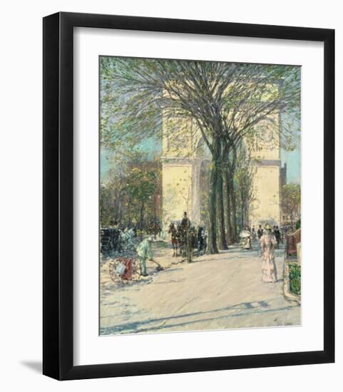 Washington Arch, Spring, 1890-Childe Hassam-Framed Giclee Print