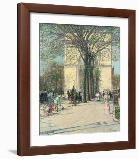 Washington Arch, Spring, 1890-Childe Hassam-Framed Giclee Print