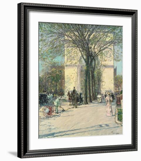 Washington Arch, Spring, 1890-Childe Hassam-Framed Giclee Print