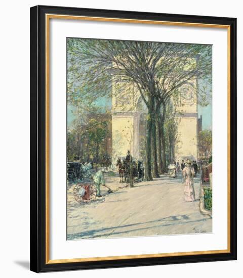 Washington Arch, Spring, 1890-Childe Hassam-Framed Giclee Print